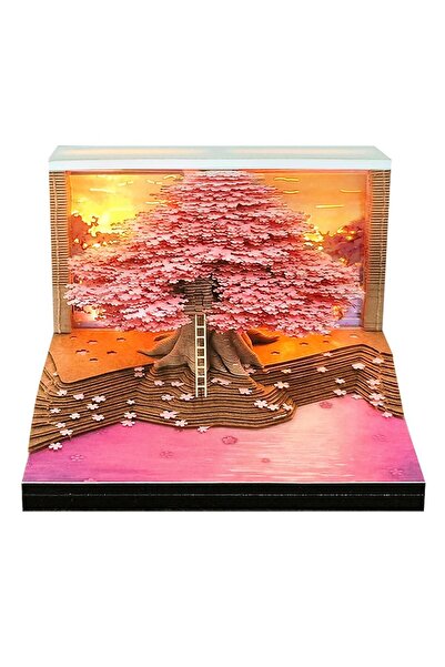 Choice Pink 2026 Paper Carving Calendar Commemorative Gift Tree House Desktop...