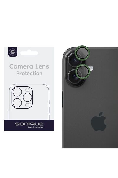 Sonique Camera Protection Glitter Lens Pro Apple iPhone 16 / iPhone 16 Plus Teal