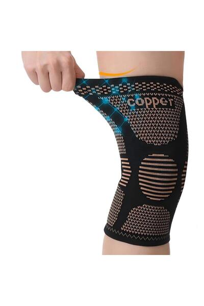 Choice L 1pcs Sports Knee Pads Made of Copper Fiber Nylon Knitted Knee Pads C...