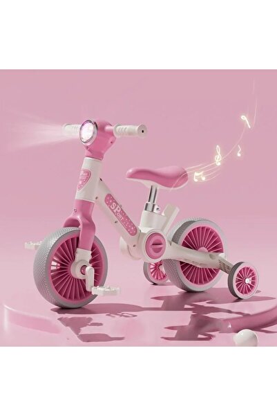 SARALMA Bicicleta transformabila 2 in 1 pentru copii, cu lumini si sunete int...
