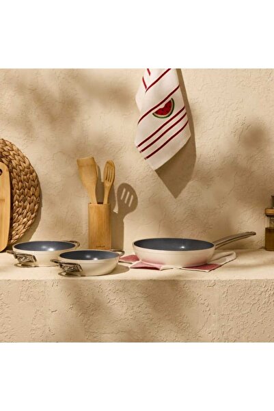 Evidea Kitchen Toscana Chef 3 Parça Seramik Tava Sahan Seti