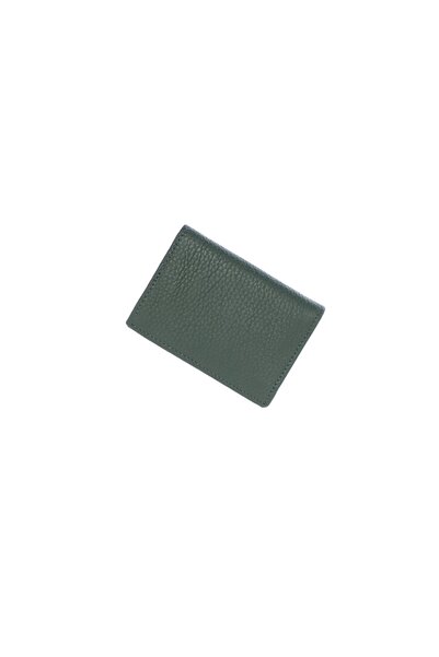 ButicCochet Portcard, din piele naturală, Buticcochet, 10x7x1 cm, Verde - PR1034