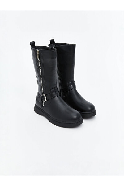 LC Waikiki Zippered Faux Leather Girls' Boot
