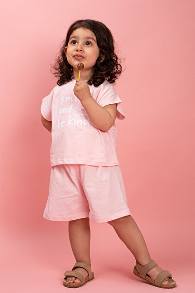 VAUVA Girl's Bat Sleeve Summer Printed Shorts Set 1-6 Years Old