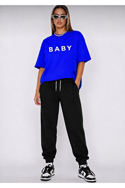 FAEL LİFE Unisex Wide-Let T-Shirt and Sweatpants Baby Printed Set