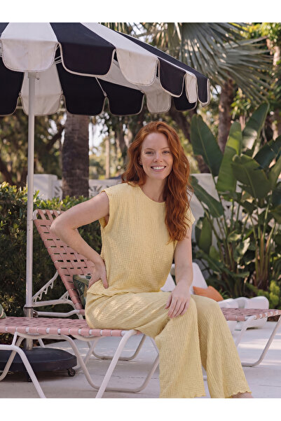 rindahomewear Bürümcük Fabric Low Sleeve Pajama Set