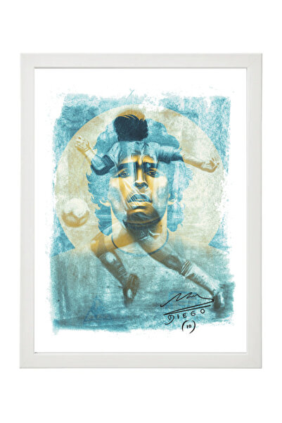 Boomah Accessories Diego Maradona Argentina Poster with Frame