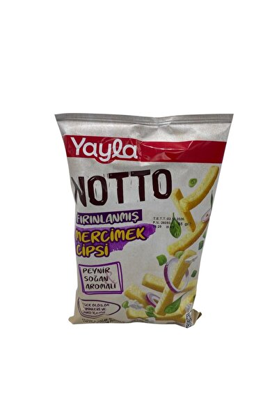 Yayla Notto Notto Fırınlanmış Mercimek Cipsi Peynir Soğan Aromalı 55 G.