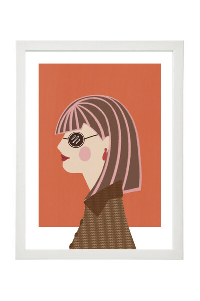 Boomah Accessories Fashion Girl - Illustrated Girl Power Poster with Frame 30...