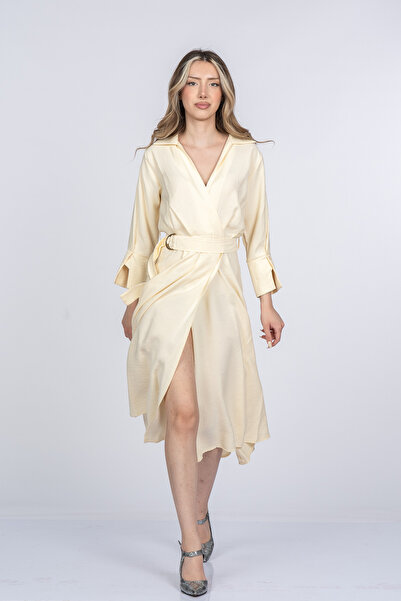 MissVina Elvina Modern Double-Breasted Women's Dress 50393
