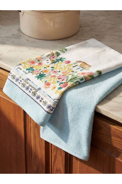 LC Waikiki Nevavm Printed Drying Cloth with Difference in Color, Pack of 2, 4...