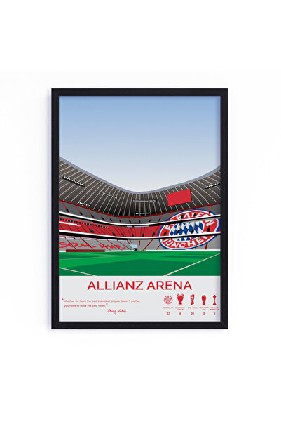 Boomah Accessories Allianz Arena Stadium Bayern Munich Football Gift Illustra...