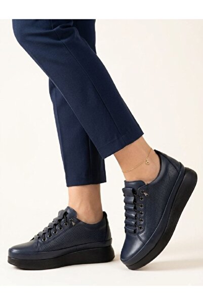 Gönbeler Genuine Leather Women's Sneaker - Lightweight Poly Orthopedic Sole L...
