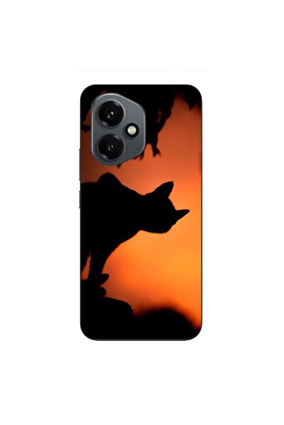 OEM Husa compatibila cu Honor 400 Silicon Gel Tpu Model Halloween Pisica Neagra