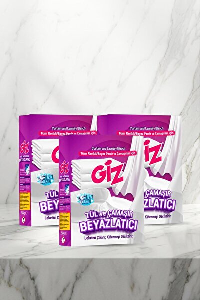giz Tül ve Çamaşır Beyazlatıcı 750 G x 3 Adet