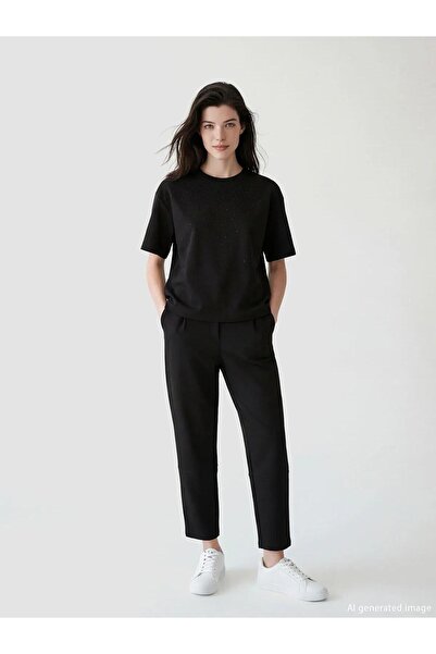 LC Waikiki Elastic Waist Pleated Women's Sweatpants (S6)