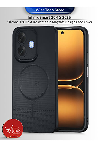 Wtech Infinix Smart 20 4G 2026 Silicone TPU Texture with thin Magsafe Design ...