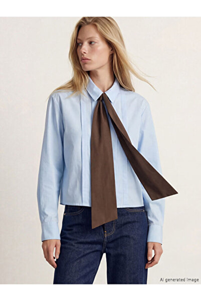 LC Waikiki Timeless Clothing & Timeless Choices Women's Shirt with Tie Detail