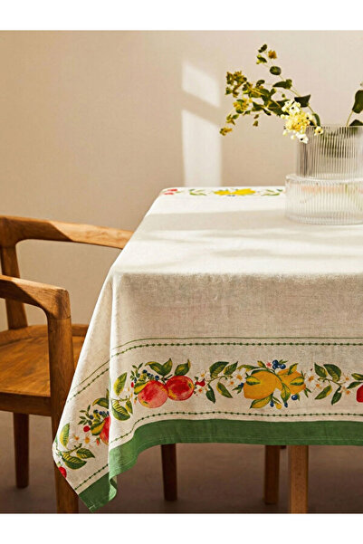 LC Waikiki Rmz Gi̇yi̇m Farkiyla Fruit Printed Border Tablecloth 150X200 cm