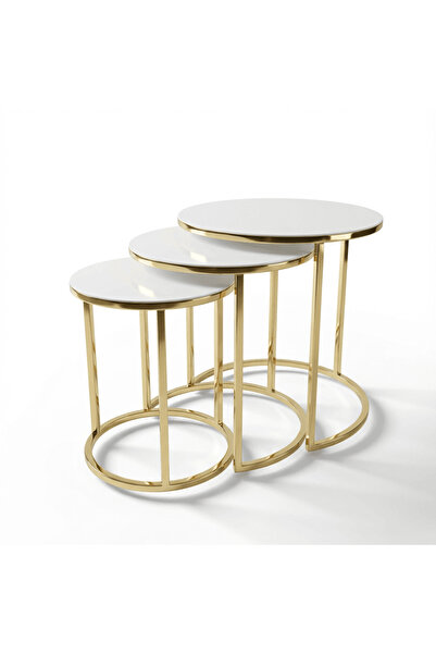Bella Set de măsuțe de cafea rotunde Nexa Trio – Design elegant