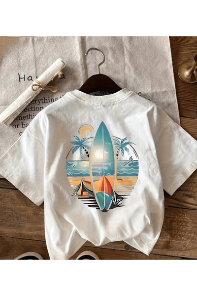 one button Tricou oversize premium, colorat, cu design special și imprimeu ti...