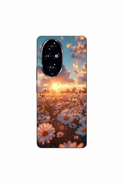 OEM Husa compatibila cu Honor 200 Pro Silicon Gel Tpu Model Rasarit cu Flori