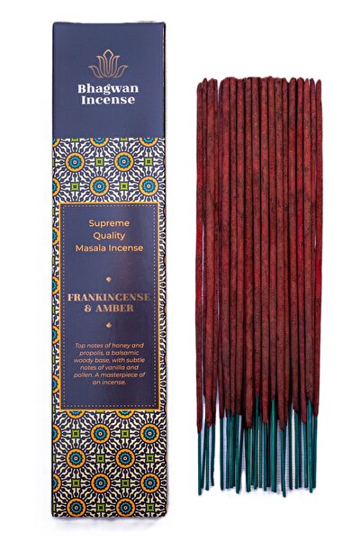 Bhagwan Incense Tămâie și Ambră - bețișoare parfumate masala naturale premium...