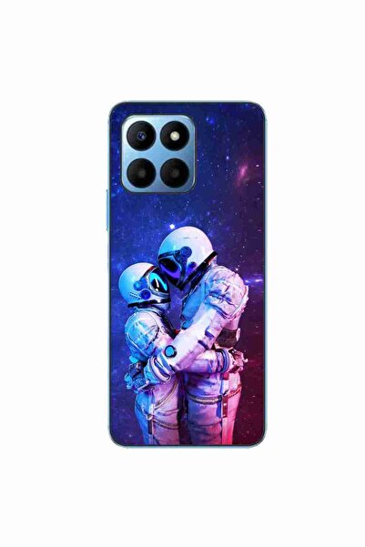 OEM Husa compatibila cu Honor X8 5G Silicon Gel Tpu Model Astronauts Couple