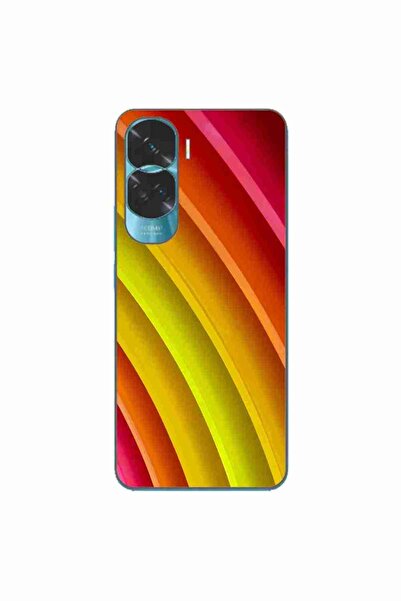 OEM Husa compatibila cu Honor 90 Lite 5G Silicon Gel Tpu Model Abstract Stripes