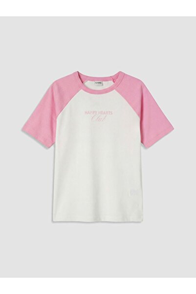 LC Waikiki Lcw Kids Text Printed Girls' T-Shirt