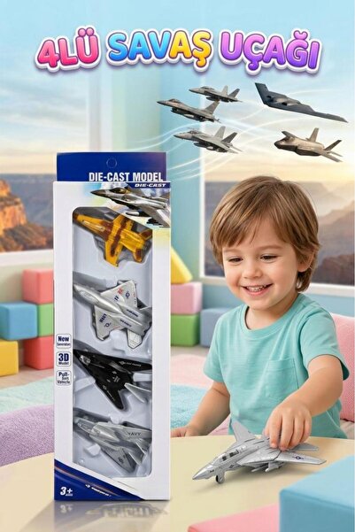 Tıfıl Toys 4 Parça Çek Bırak Mekanizmalı 3D 1:180 Ölçekli 9cm Detaylı Tasarım...