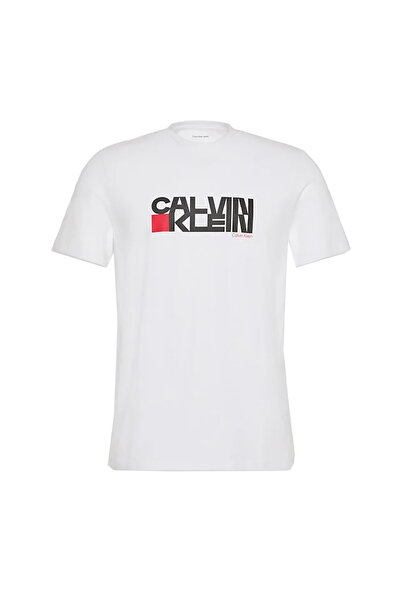 Calvin Klein Bărbați& # x27;s Tricou cu mânecă scurtă, cu imprimeu grafic, gu...