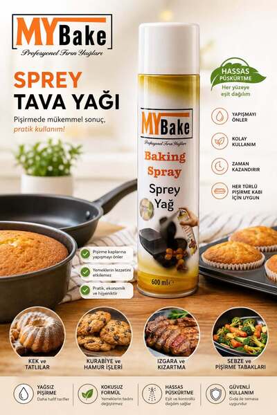 MY BAKE MYBake Sprey Tava Yağı 600 ML