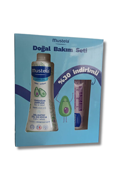 Mustela Yenidoğan Şampuanı 500 ml + Vitamin Bariyer 1.2.3 Pişik Kremi 100 ml