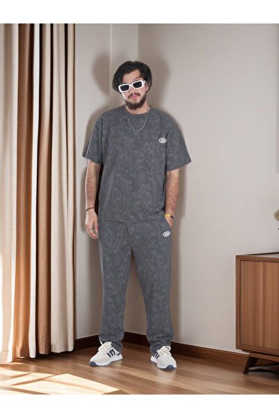 Finelook Men Oversized Streetwear T-Shirt and Trouser Set