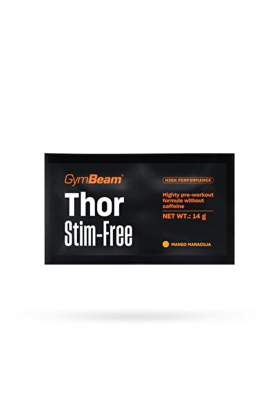 GymBeam Thor Stim - Eșantion fără stimulanți 14 g mango maracuja