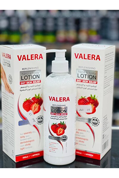 Valera STRAWBERRY FRAGRANCE LOTION HAND & BODY DRY SKIN RELIEF 500ml
