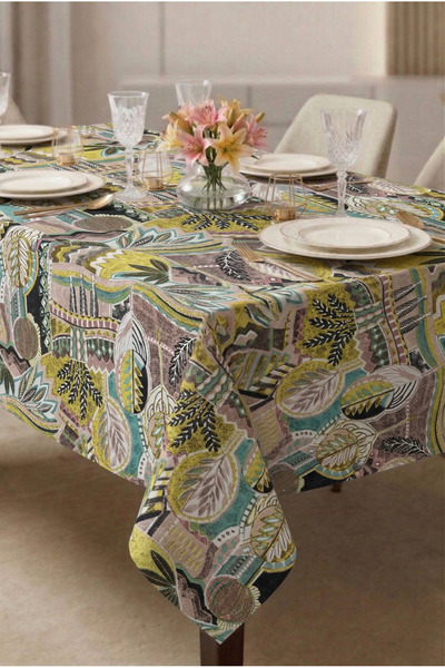 Soft Kare Duck Fabric Liquid-Proof Tablecloth– Stain Resistant ,Erasable,Deco...