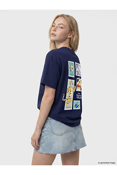 LC Waikiki Nevavm Winnie the Pooh Printed Women's T-Shirt with Difference