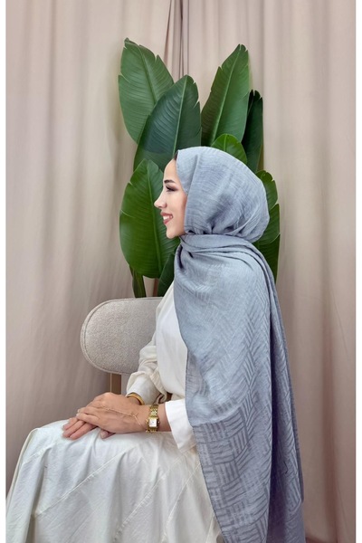 Aura Collection Online Naia Pamuk Kibrit Desen Şal