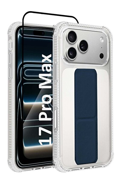 CATANES 2 Packs Finger Grip Clear Case Cover for iPhone 17 Pro Max - Kickstan...