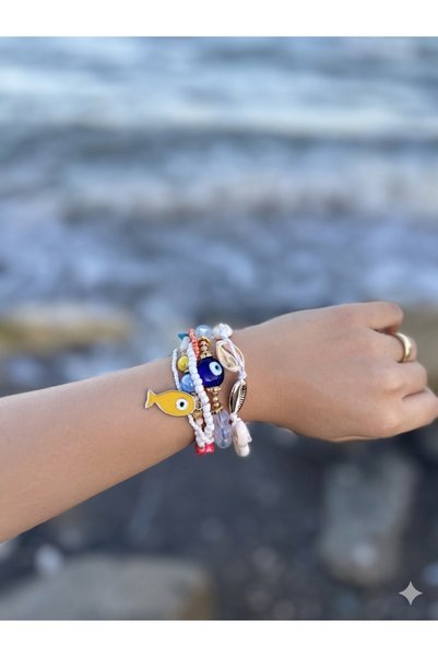 Rüya Multi-Elastic Beaded Bracelet