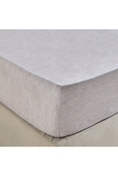 Home Box Aurora Zapta Printed Cotton Olympic Queen Fitted Sheet - 160x200+33 cm