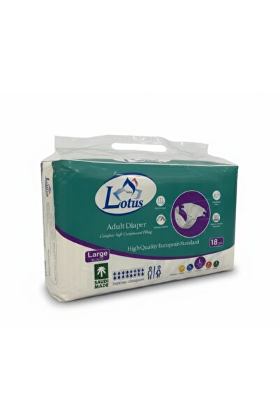 Lotus Lotus Adhesive Adult Diapers Size L Bag 18P