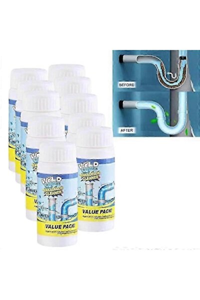 Trendily Set de 3 soluții pentru desfundarea țevilor, 110g, 10.5x3cm, pentru ...