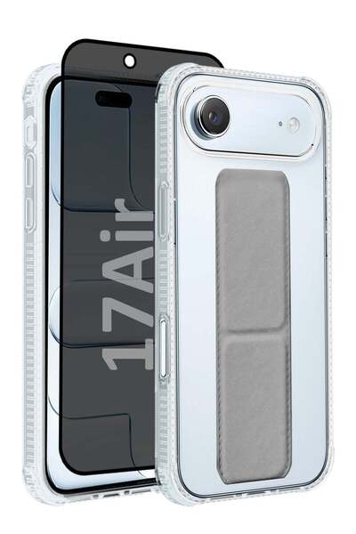 CATANES 2 Packs Finger Grip Clear Case Cover for iPhone 17 Air - Kickstand Ca...