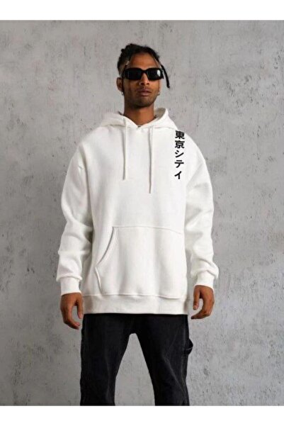 Mariposa Secret Men's 3 Thread Cotton Hooded Printed Oversize Sweatshirt Hood...