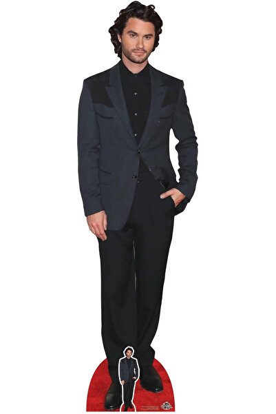 STAR CUTOUTS CS1186 Chase Stokes Black Suit Height 186cm Cardboard Cutout wit...