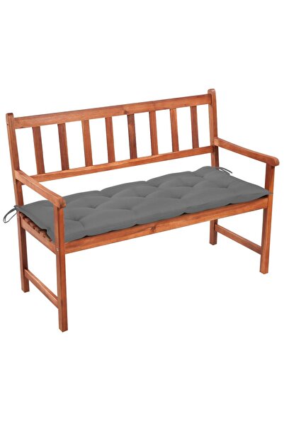 vidaxl Garden bench with Pillow, 120 cm, solid acacia wood