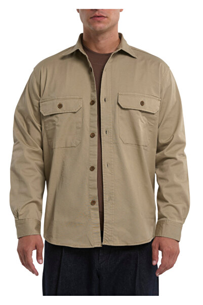 Royal Denim Division Ανδρικό Overshirt Μπεζ Royal Denim SKIVE5140-SABBIA